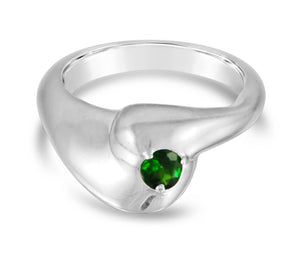 Chrome Diopside Ring